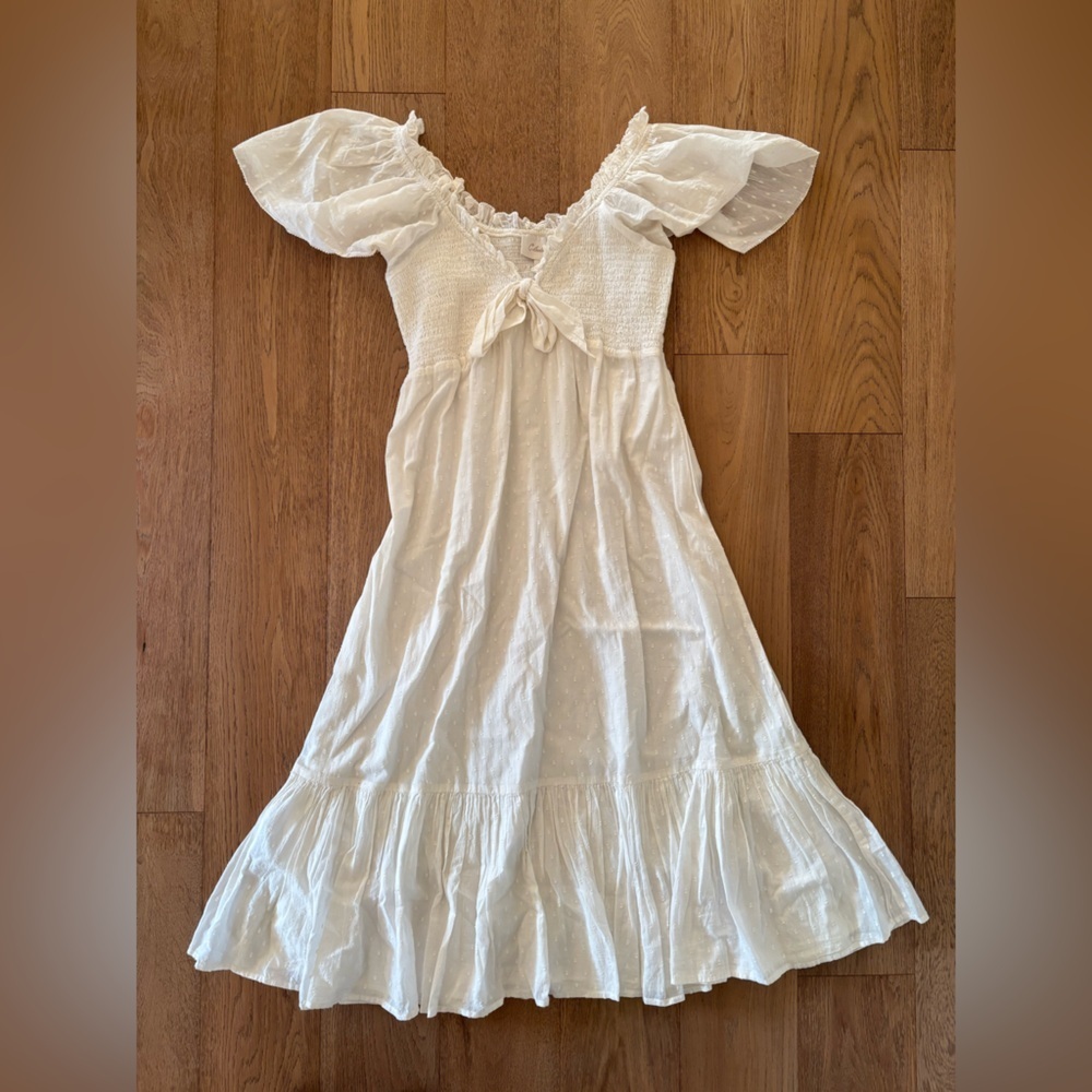 Cleobella Ashlyn Dobby midi Dress L organic cotton Boho Organic Cotton Whimsy - Picture 8 of 10